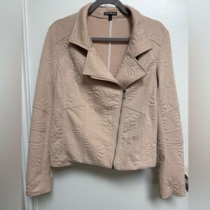 Express Women's Asymmetrical Embossed Moto Jacket